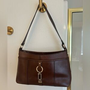 Etienne Aigner Brown Leather Shoulder Bag